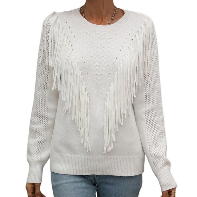 Women Tassels Autumn Sweaters - Frederika’s favorites 🦊