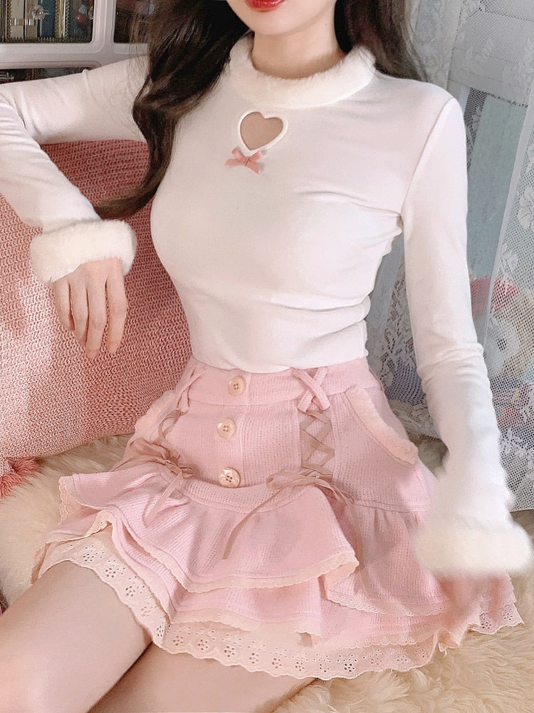 Lace Elegant Mini Skirt and Blouse - Frederika’s favorites 🦊