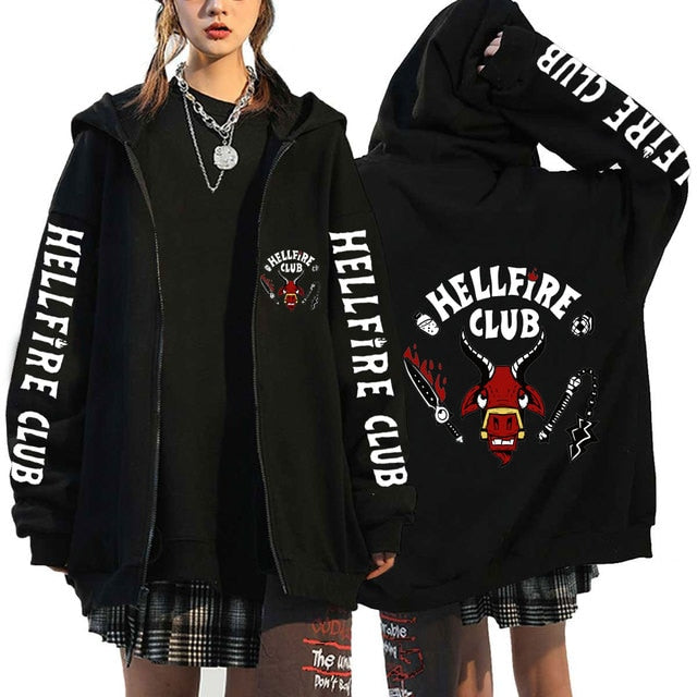 Funny Stranger Things Season 4 Zipper Hoodie - Frederika’s favorites 🦊