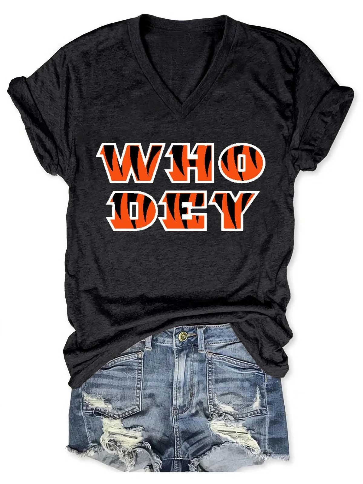 Women Who Dey V-Neck Shirt - Frederika’s favorites 🦊
