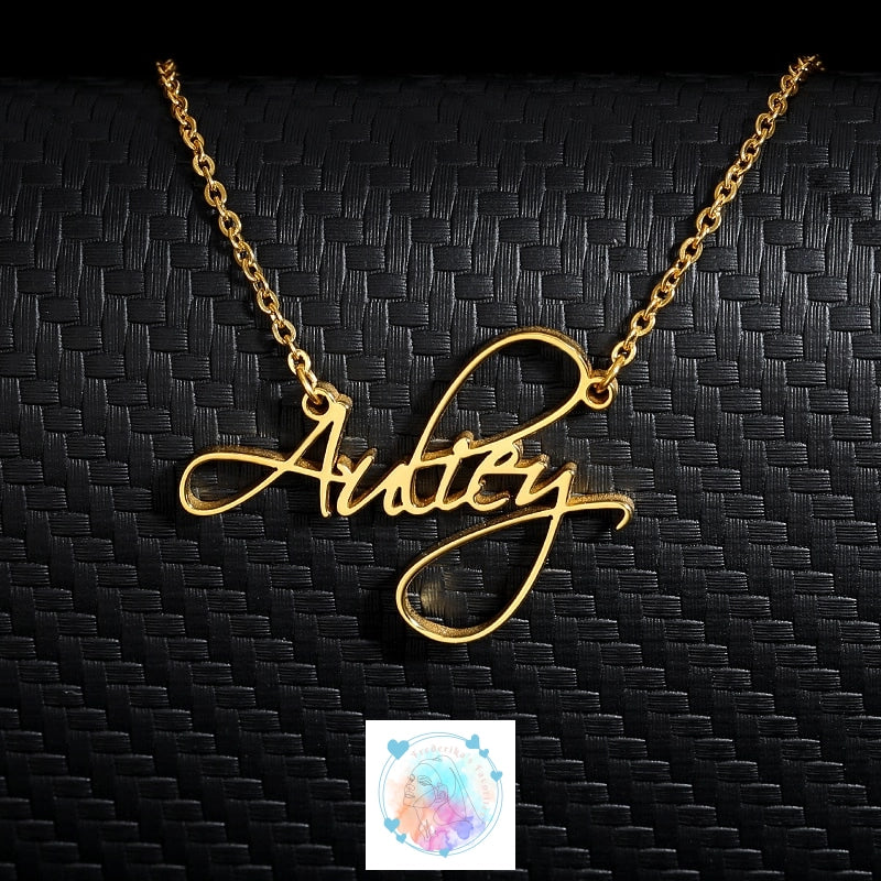 Personalized Joias Name Necklace - Stylish Stainless Steel Pendant with Custom Name for Women