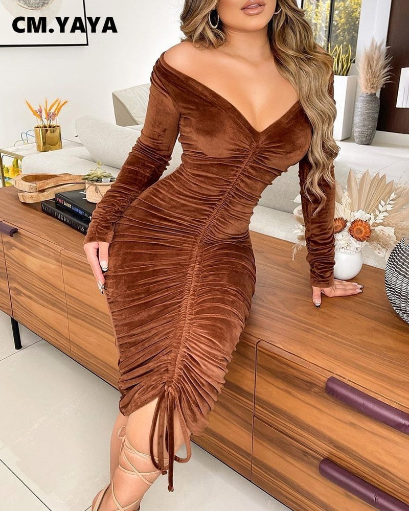 Pencil Velvet Dress - Frederika’s favorites 🦊