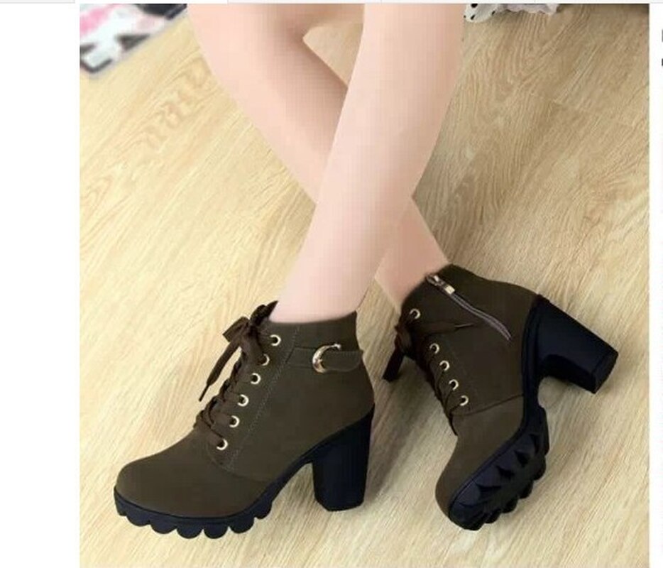 Autumn Winter Thick Heeled Woman Boots - Frederika’s favorites 🦊