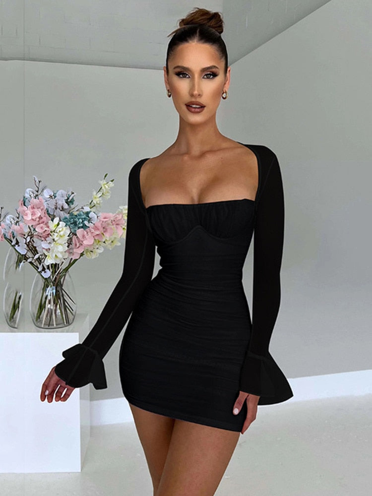 Elegant Backless Sexy Mini Dress ko - Frederika’s favorites 🦊