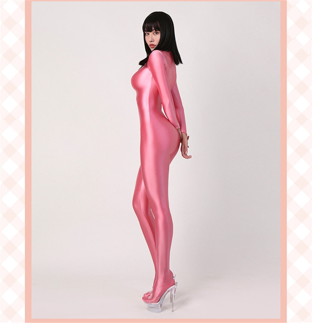 Glossy Elastic One-Piece Jumpsuit - Frederika’s favorites 🦊