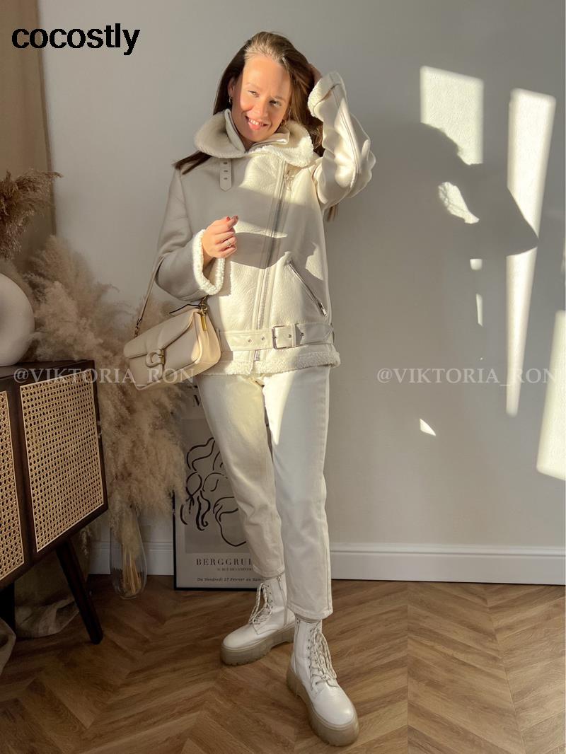 High Quality Woman's Faux Leather Fur Coat - Frederika’s favorites 🦊