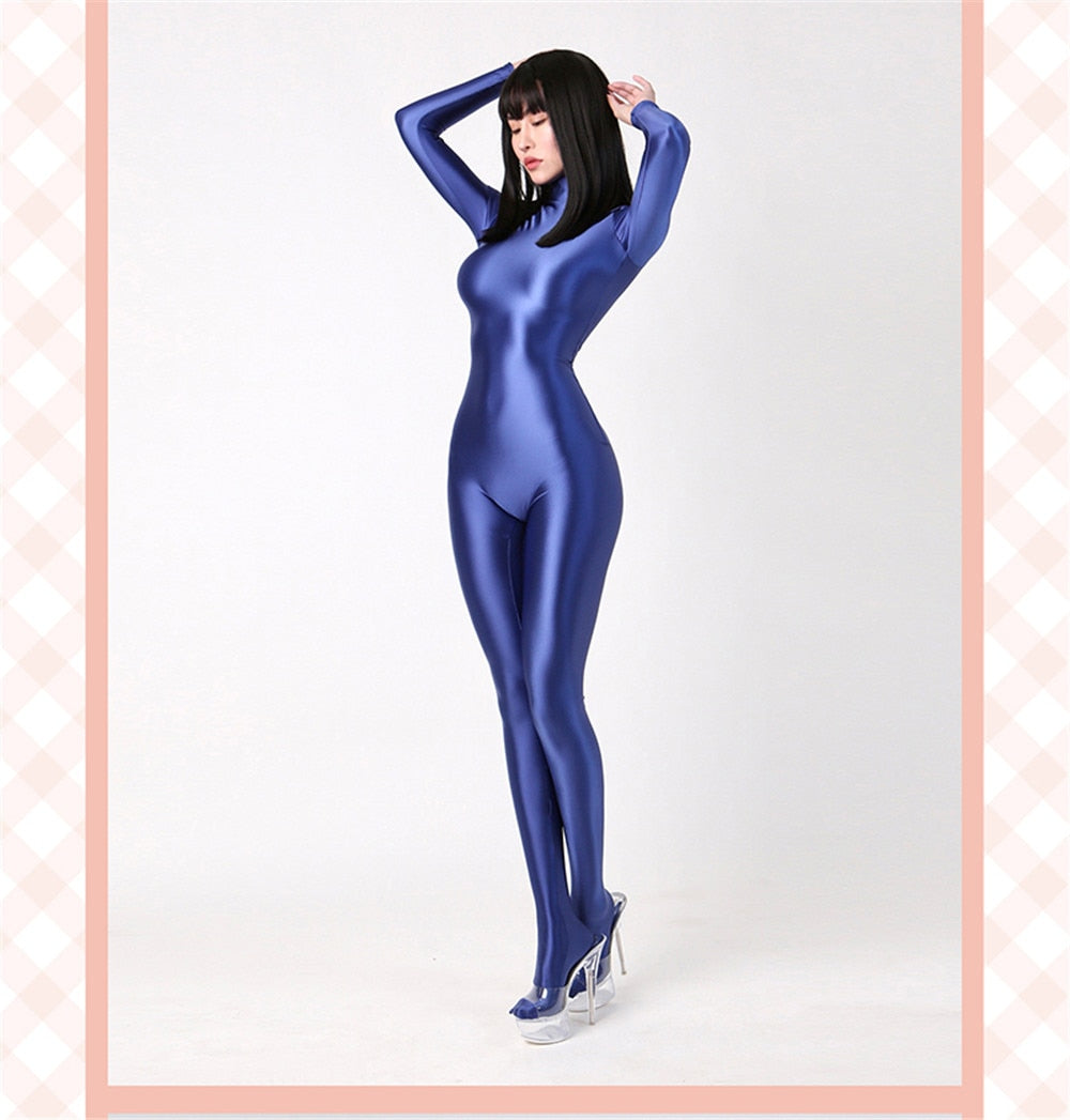 Glossy Elastic One-Piece Jumpsuit - Frederika’s favorites 🦊