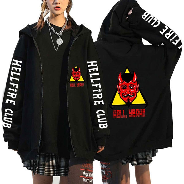 Funny Stranger Things Season 4 Zipper Hoodie - Frederika’s favorites 🦊