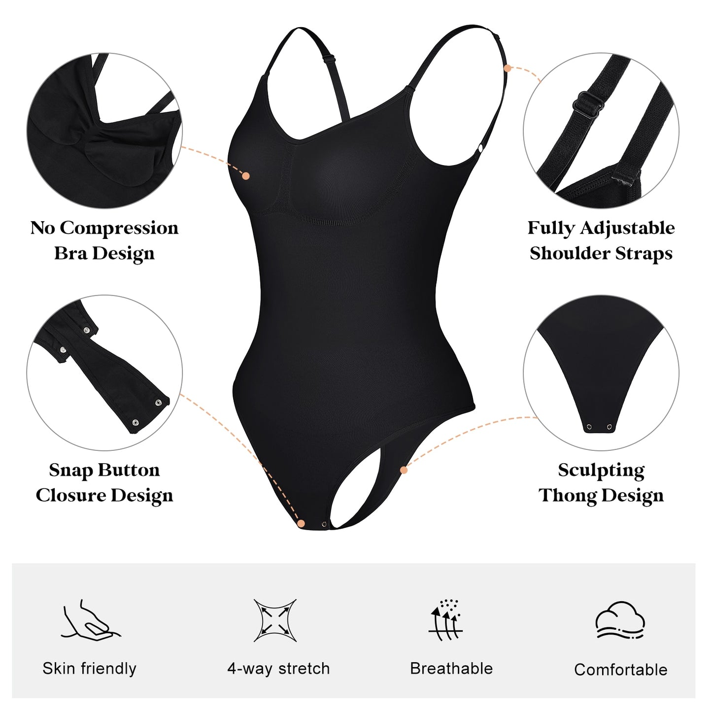 Low Back Seamless Push Up Thigh Slimmer - Frederika’s favorites 🦊