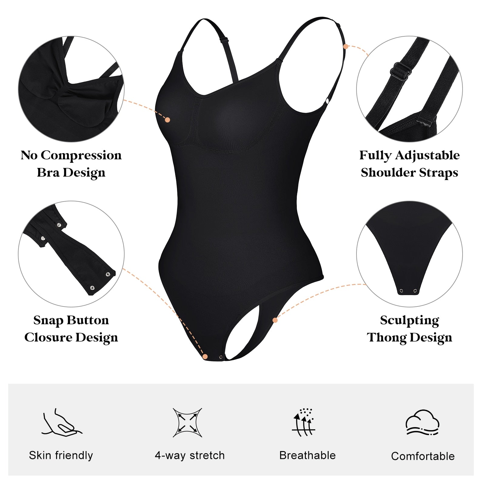 Low Back Seamless Push Up Thigh Slimmer - Frederika’s favorites 🦊