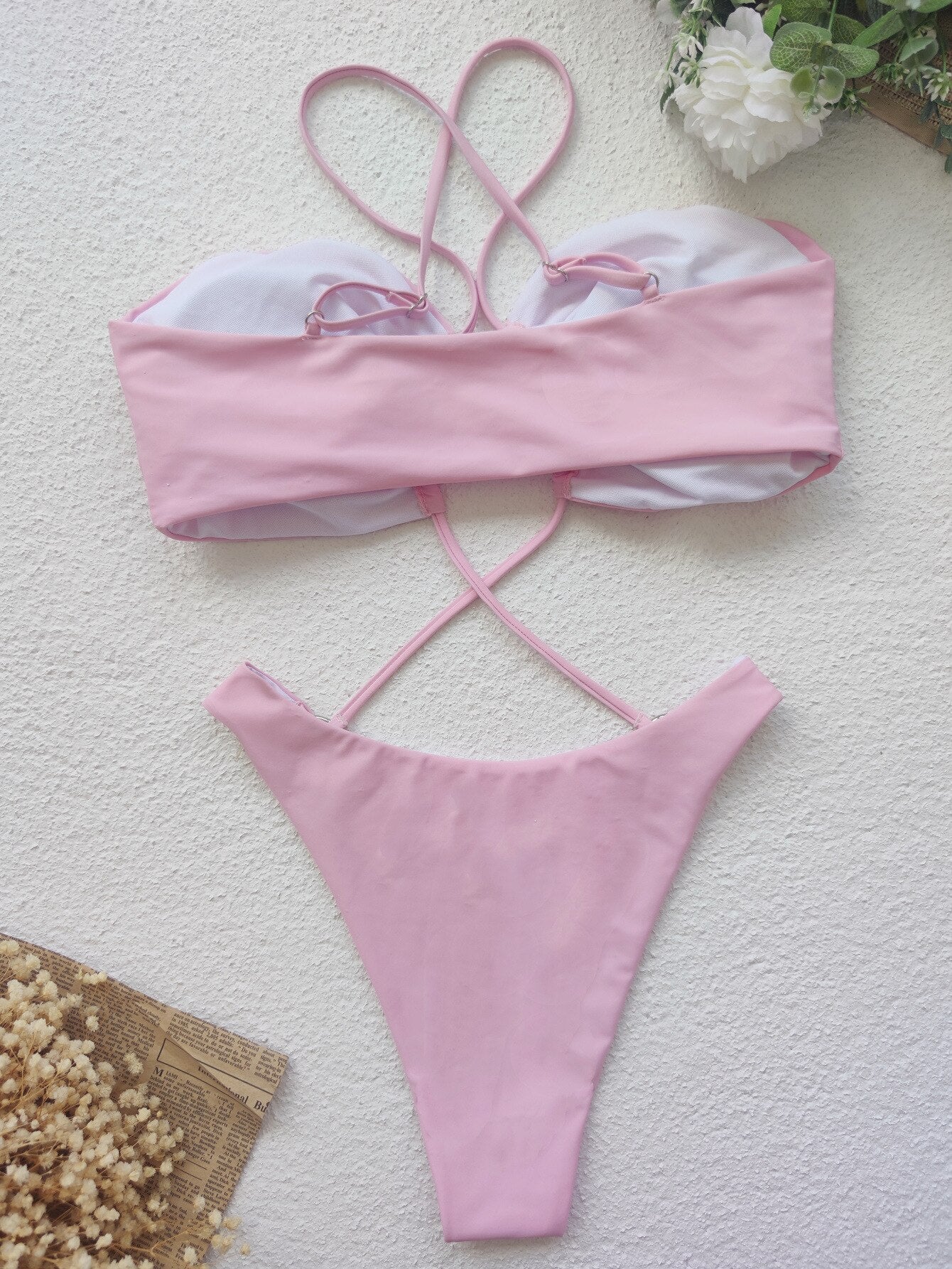 Sexy Cross Halter One Piece Swimsuit - Frederika’s favorites 🦊