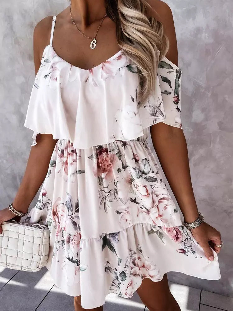 Off Shoulder Floral Mini Dress - Frederika’s favorites 🦊