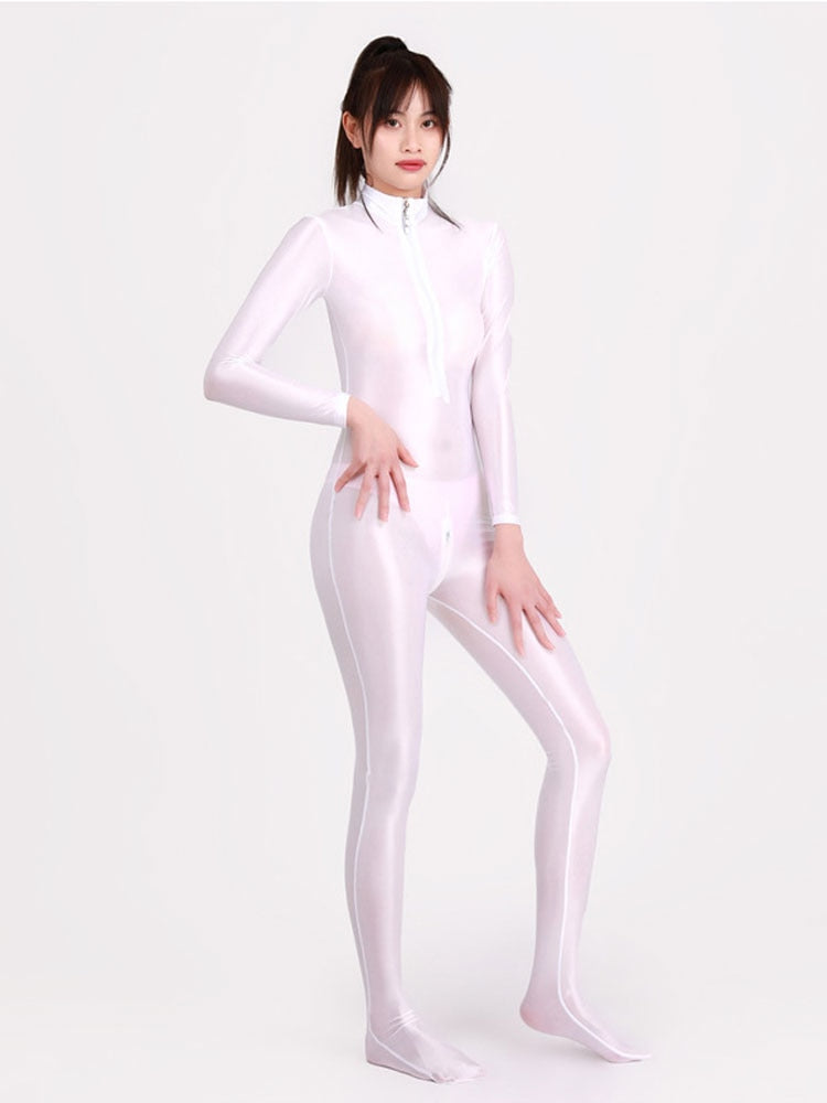 Glossy Elastic One-Piece Jumpsuit - Frederika’s favorites 🦊