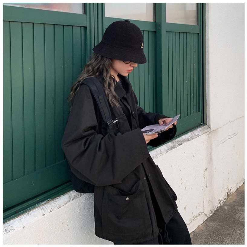 Oversized Cargo Jacket With Utility Pocket - Frederika’s favorites 🦊