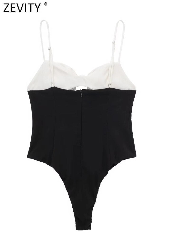 Sexy Bow Design White And Black Playsuits - Frederika’s favorites 🦊