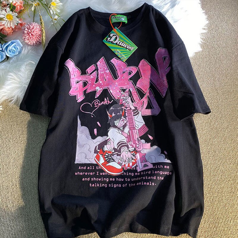 Japan JK Girl Anime Graphic T Shirts - Frederika’s favorites 🦊