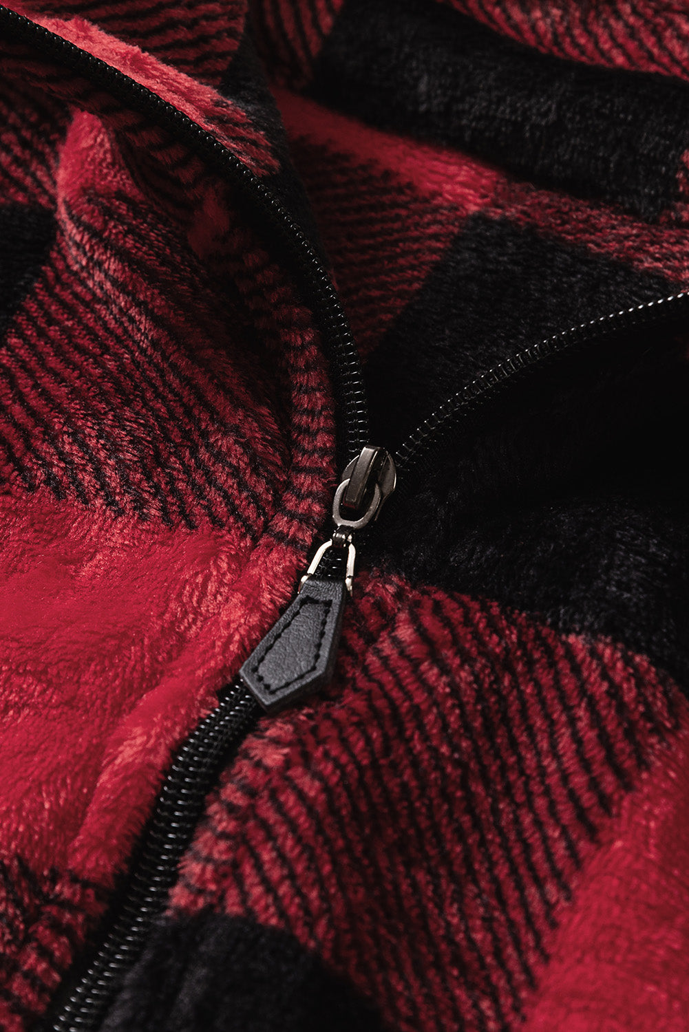 Plaid Print 1/4 Collar Sweatshirt - Frederika’s favorites 🦊