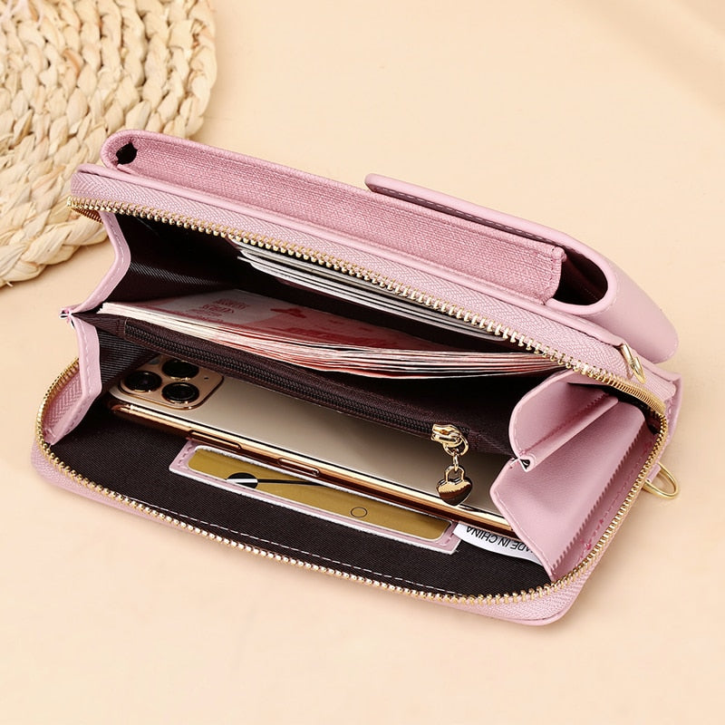 PU Leather Ladies Wallet Crossbody Bag - Frederika’s favorites 🦊