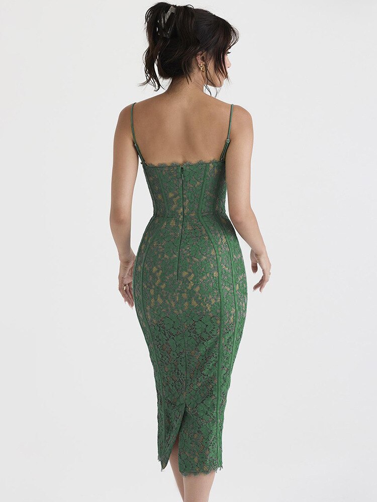 Elegant Backless Midi Dress - Frederika’s favorites 🦊