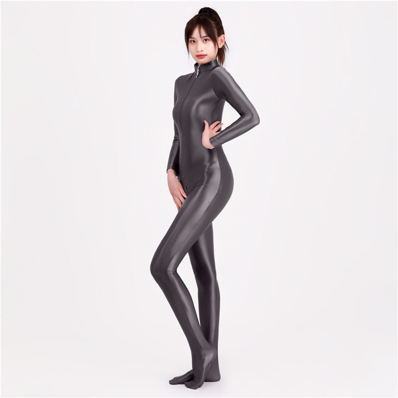 Glossy Elastic One-Piece Jumpsuit - Frederika’s favorites 🦊