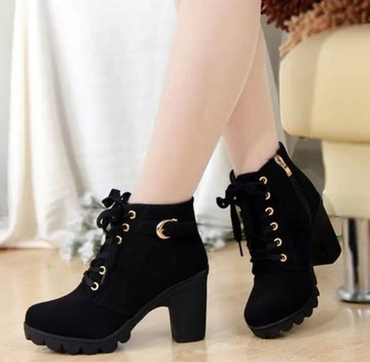 Autumn Winter Thick Heeled Woman Boots - Frederika’s favorites 🦊