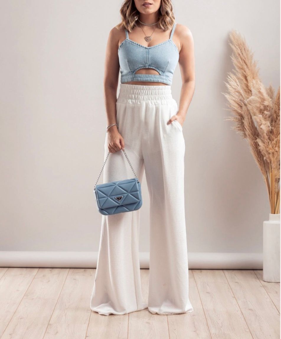 Désir Linen Trousers - Pantalona Model with Pockets and Elastane Coz - Frederika’s favorites 🦊