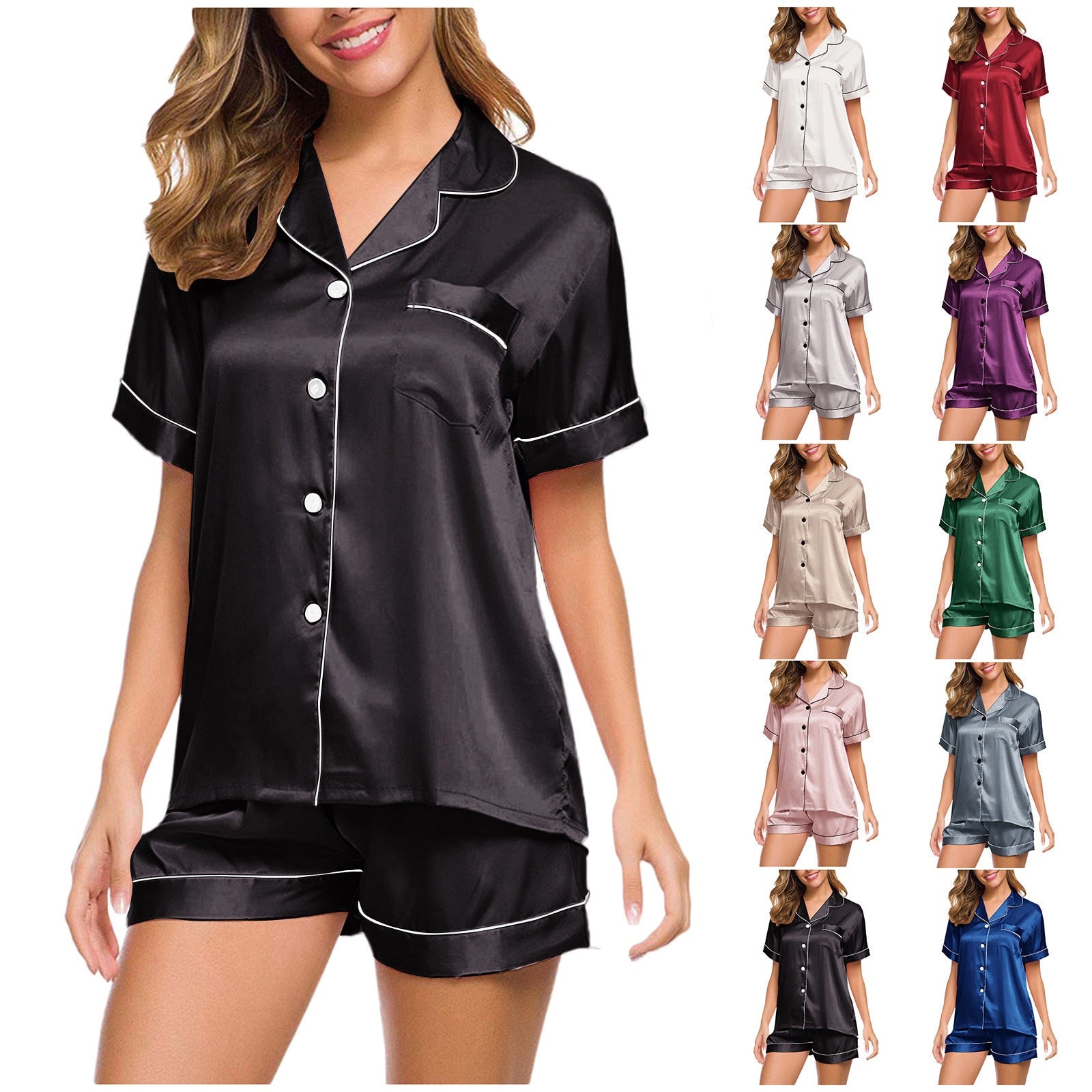 Silk Short Sleeve and Pajamas for Women - Frederika’s favorites 🦊