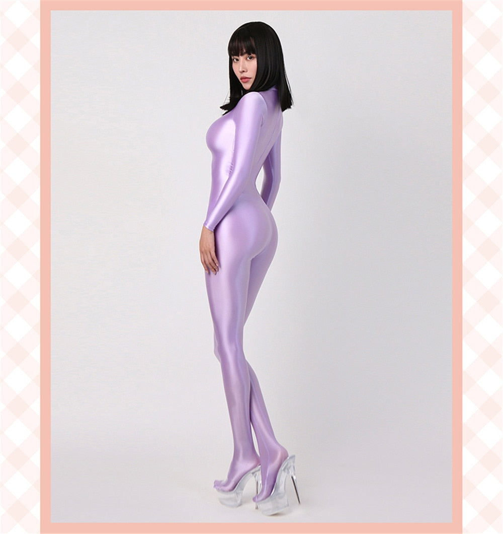 Glossy Elastic One-Piece Jumpsuit - Frederika’s favorites 🦊