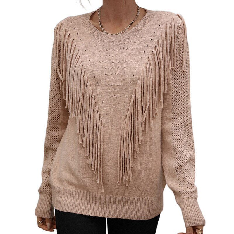 Women Tassels Autumn Sweaters - Frederika’s favorites 🦊