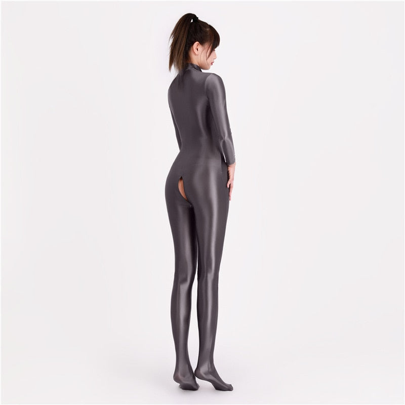 Glossy Elastic One-Piece Jumpsuit - Frederika’s favorites 🦊