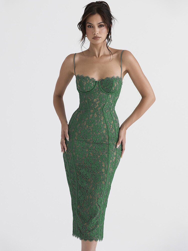 Elegant Backless Midi Dress - Frederika’s favorites 🦊
