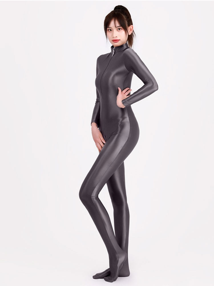 Glossy Elastic One-Piece Jumpsuit - Frederika’s favorites 🦊