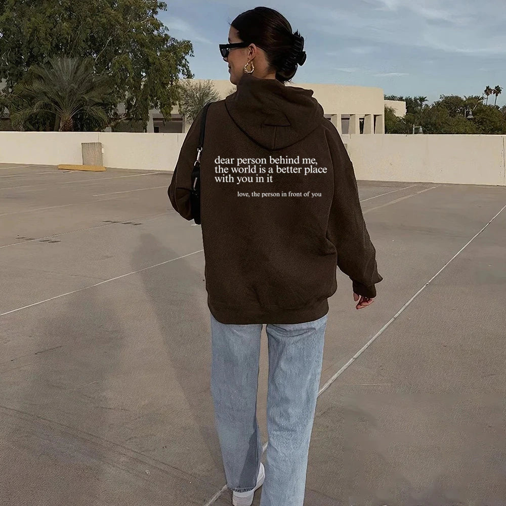 "Dear Person behind Me" Hoodie - Frederika’s favorites 🦊
