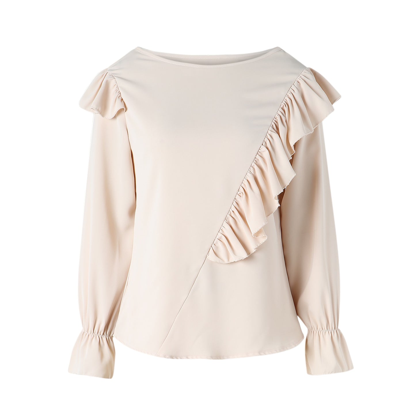 Lady Office Work Ruffles O-Neck Blouse - Frederika’s favorites 🦊