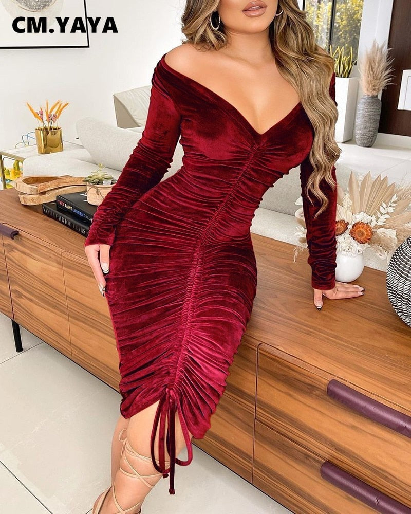 Pencil Velvet Dress - Frederika’s favorites 🦊