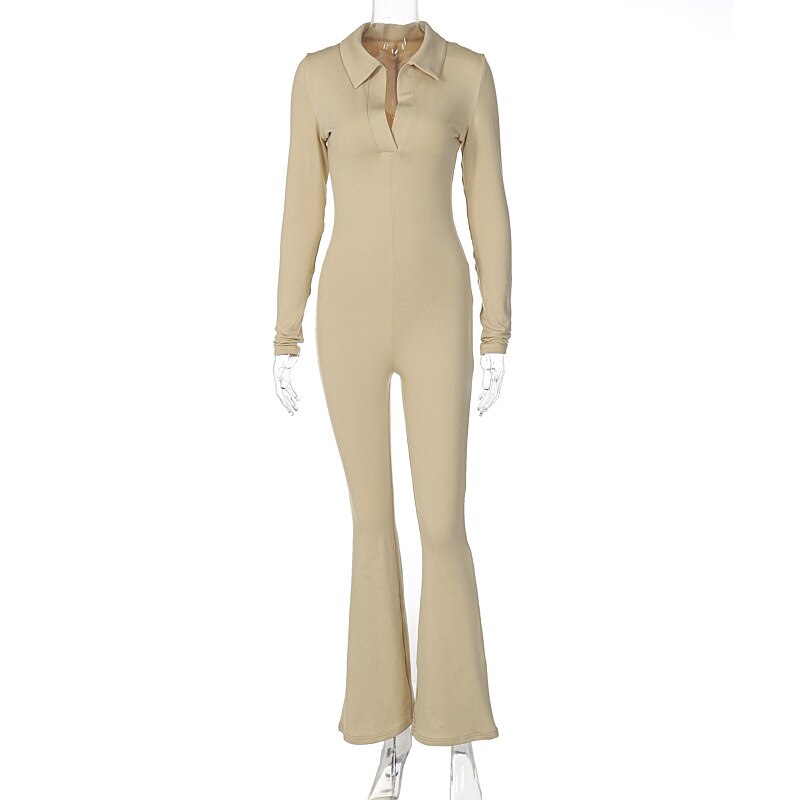 Long Sleeve V-Neck Skinny Jumpsuit - Frederika’s favorites 🦊