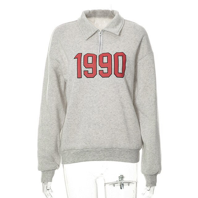 Casual Turn Down Collar Zipper Sweatshirt - Frederika’s favorites 🦊