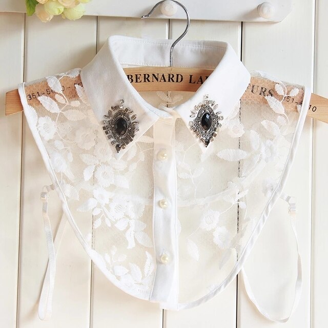 Detachable Silver Beaded Fake Collar - Frederika’s favorites 🦊