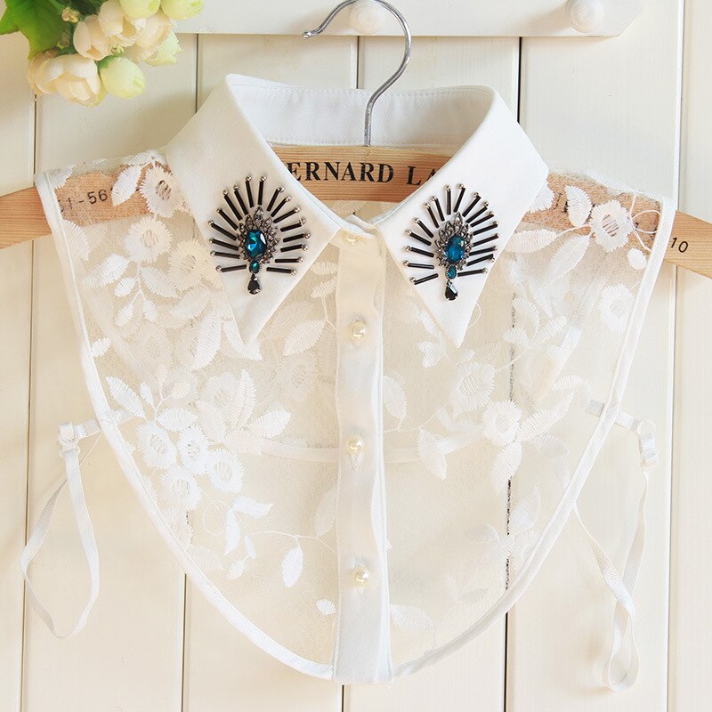 Detachable Silver Beaded Fake Collar - Frederika’s favorites 🦊