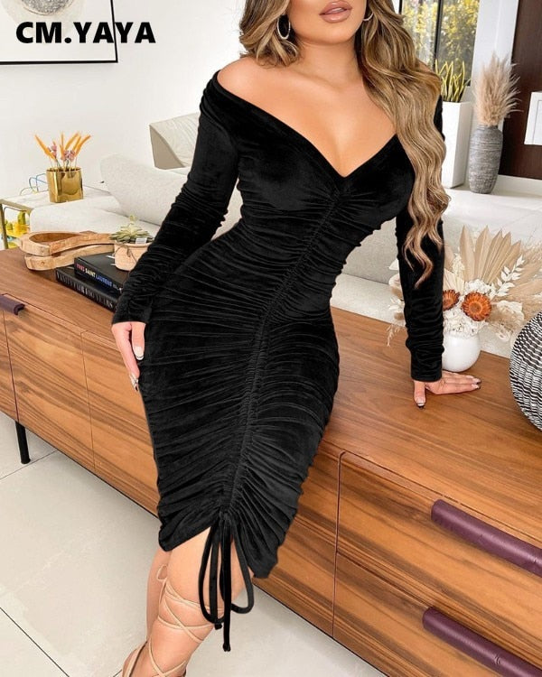 Pencil Velvet Dress - Frederika’s favorites 🦊