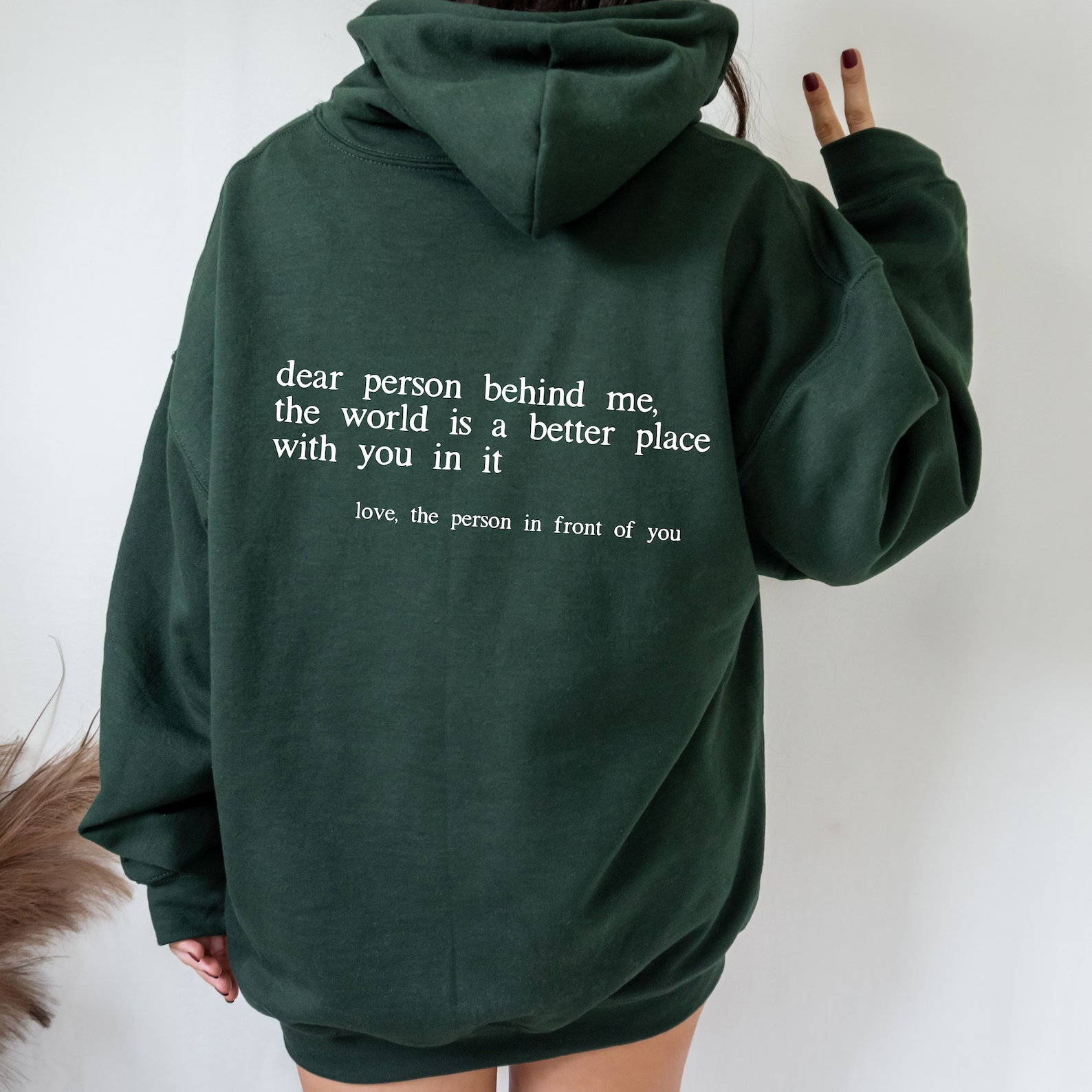 "Dear Person behind Me" Hoodie - Frederika’s favorites 🦊