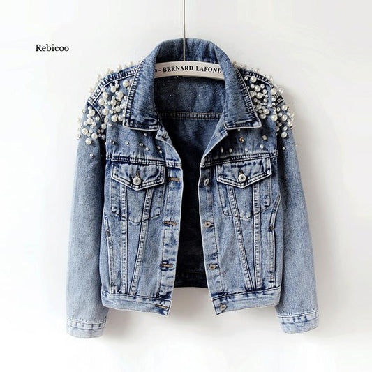 Pearl Casual Denim Jacket for Women - Frederika’s favorites 🦊